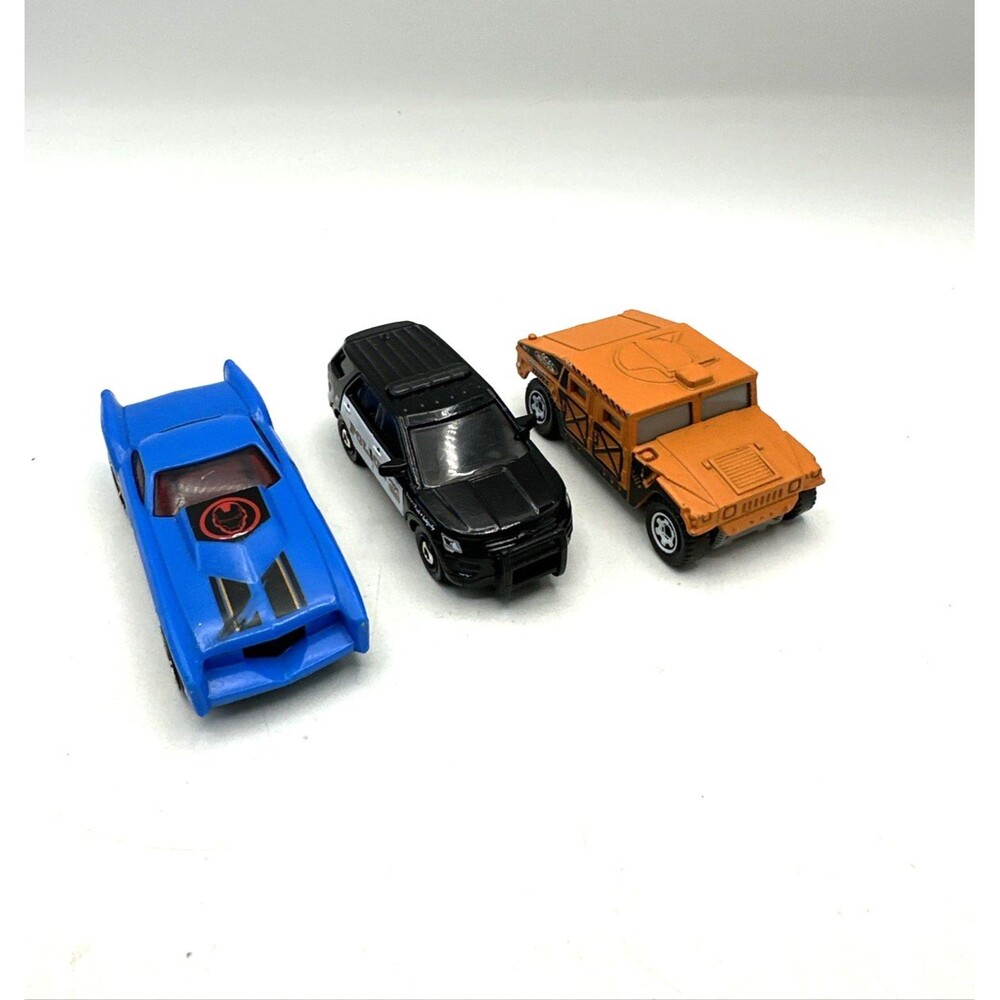 Lot of 3 Hot Wheels Diecast Humvee,Police SUV, Iron Man Gov'ner Made In Thailand